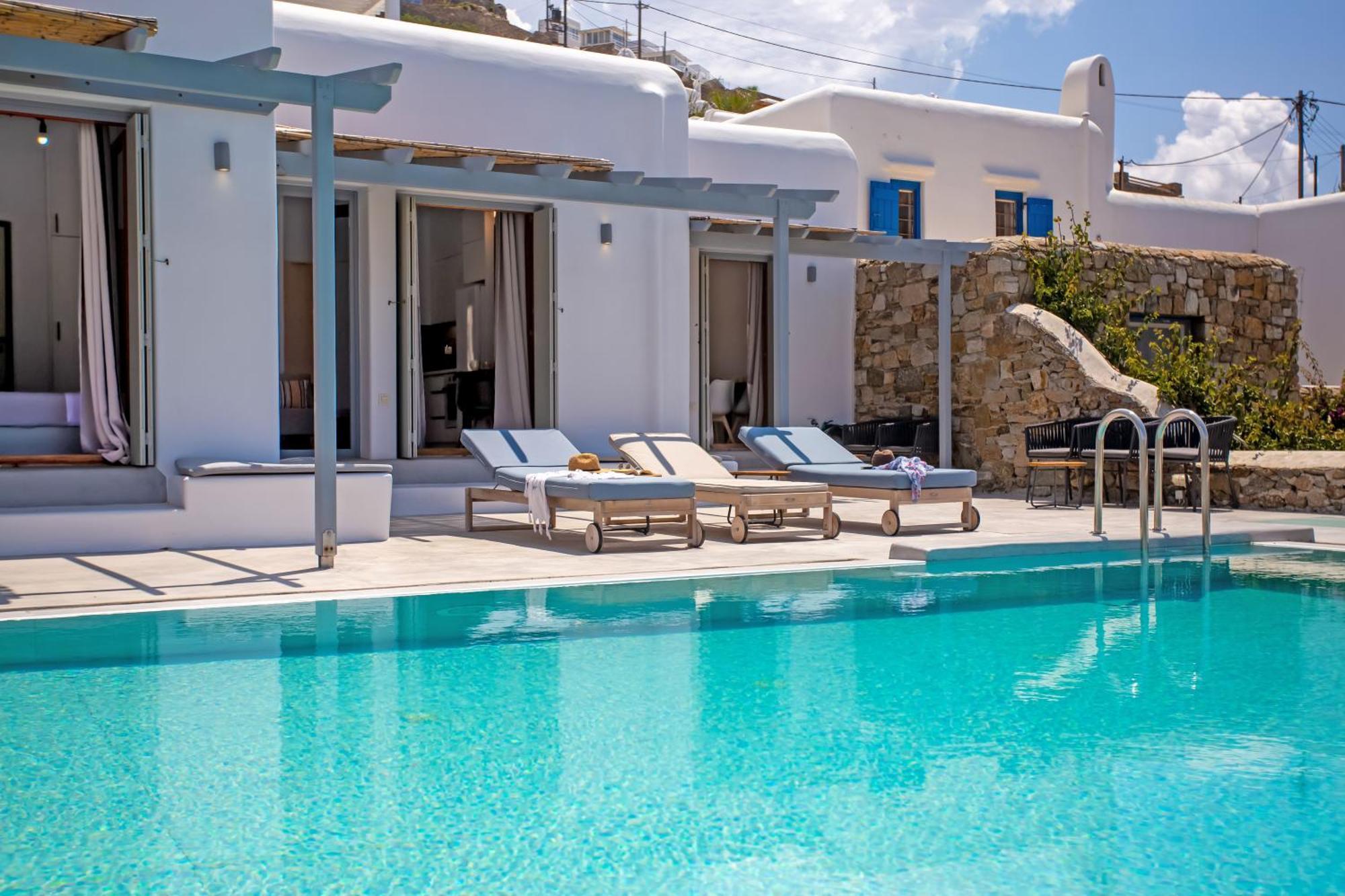 Aqua Breeze Seaview Pool Suites Mykonos Mykonos Town Ngoại thất bức ảnh